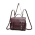 GELANNI – Shoulder Bag for Women & Girls, Premium PU Backpack & Handbag with Bottom Rivet, Comes with Adjustable & Detachable Strap, An Ideal Gift for Female - Wine